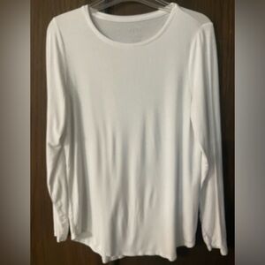 Apt 9 Essentials Womens Size Small White Long Sleeve T Shirt Pre-owned